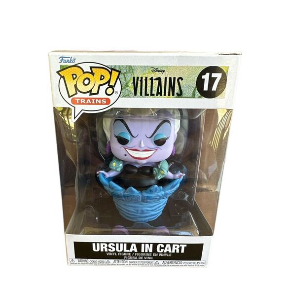 Ursula In Cart Disney Villians 2022 Vinyl Figure Funko Pop Trains Exclusive #17‎ - Picture 1 of 7